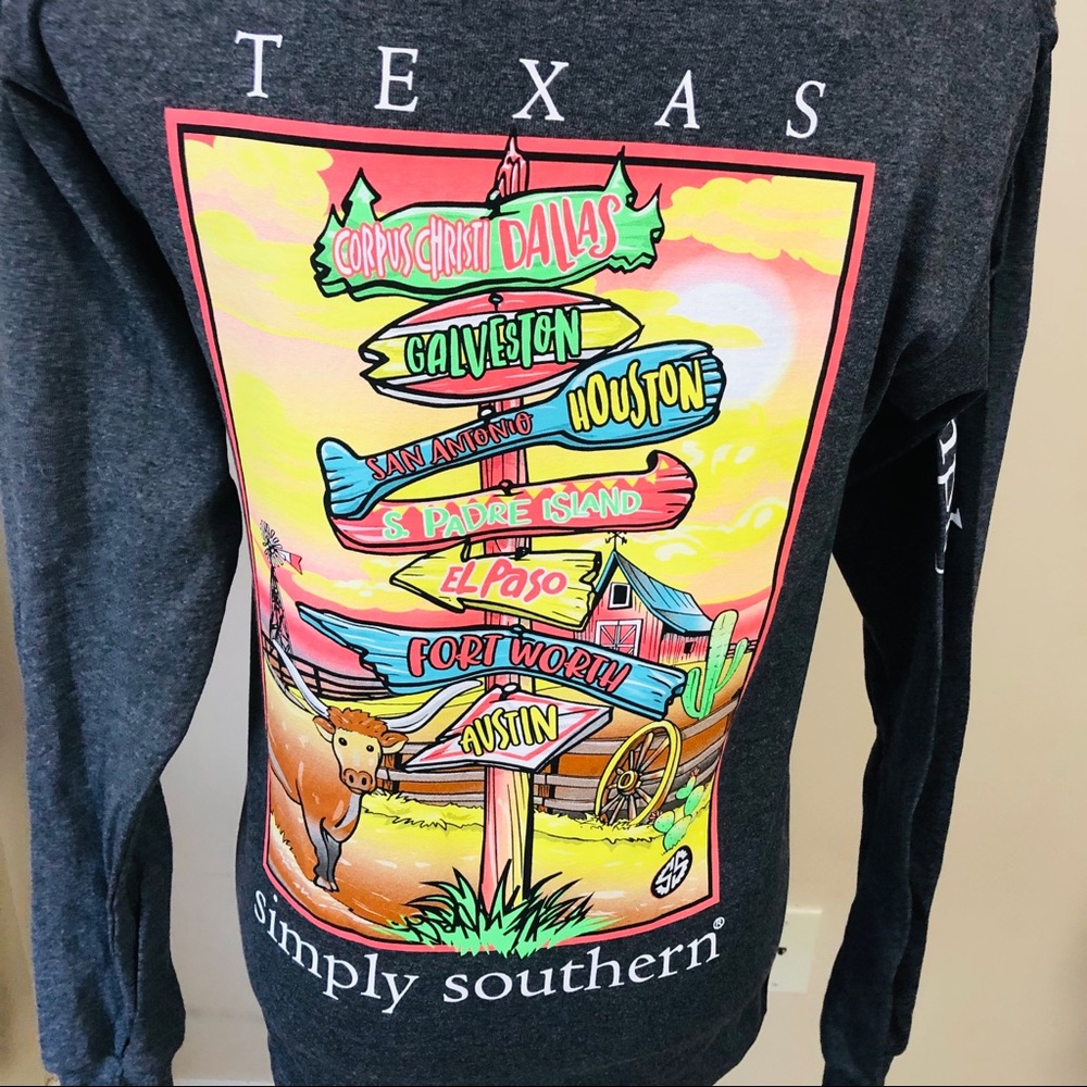 NWT Simply Southern Texas Collection Long Sleeve - Picture 5 of 7
